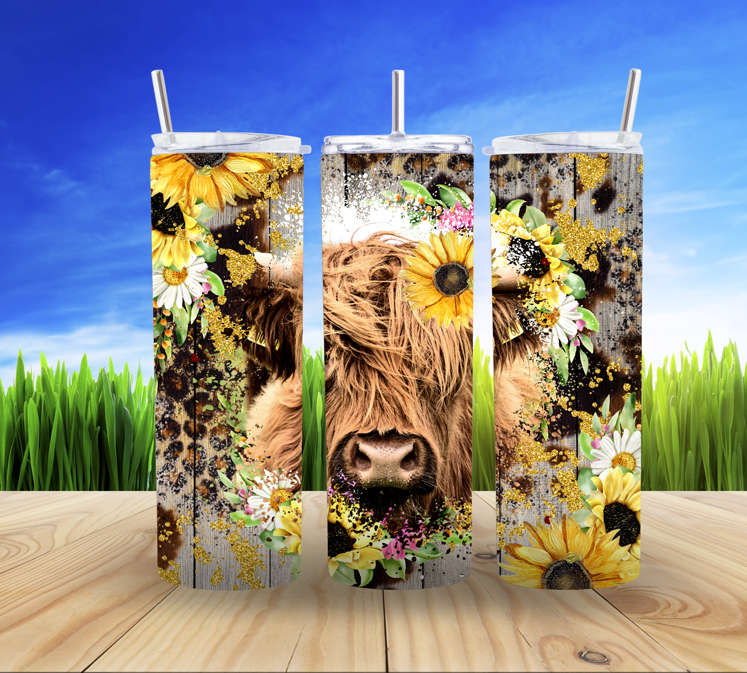 Highland Cow 20 oz Tumbler