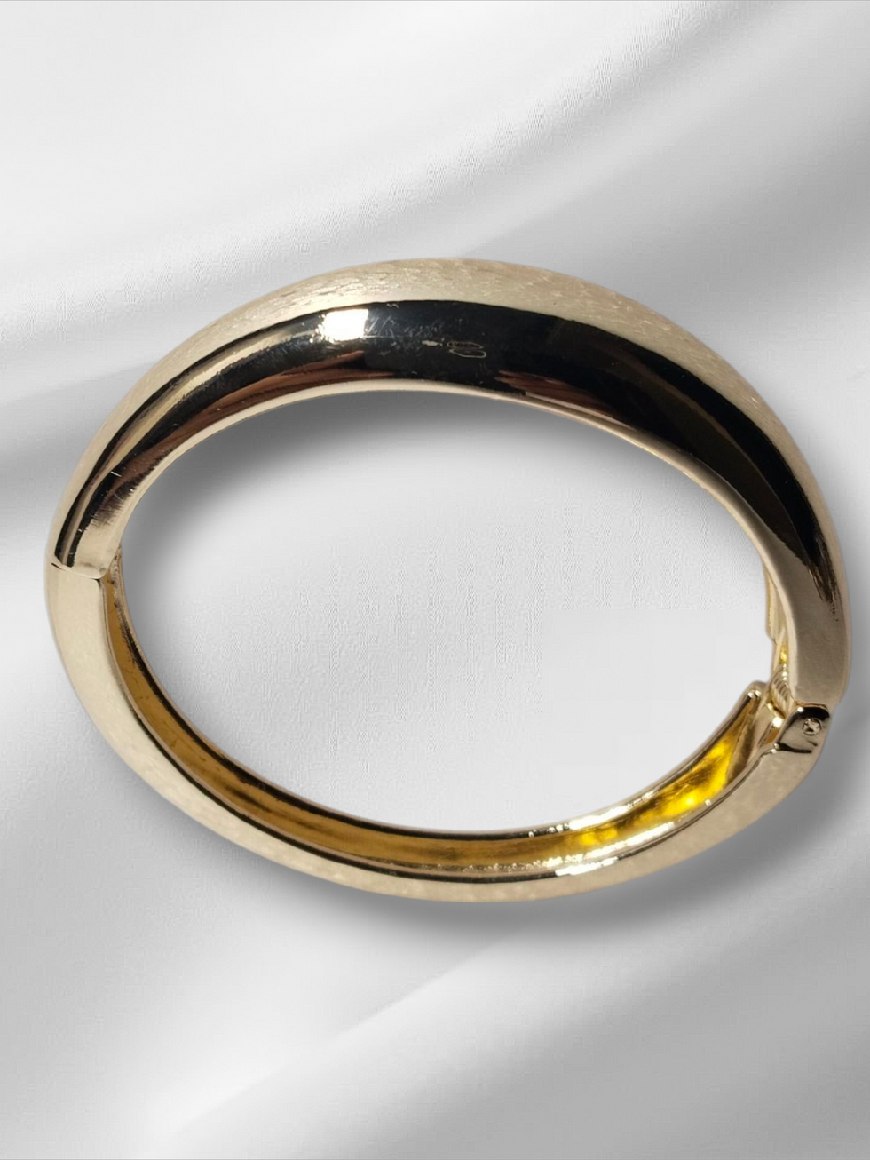 Gold Thin size openable Kada on white background Lavish Jewellery