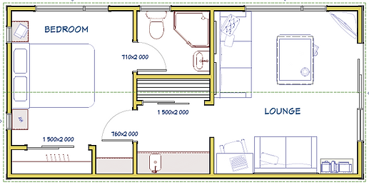 Homeworx Small Home Floorplan 25m2