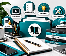 Notebook laying on a desk with different apps in the background