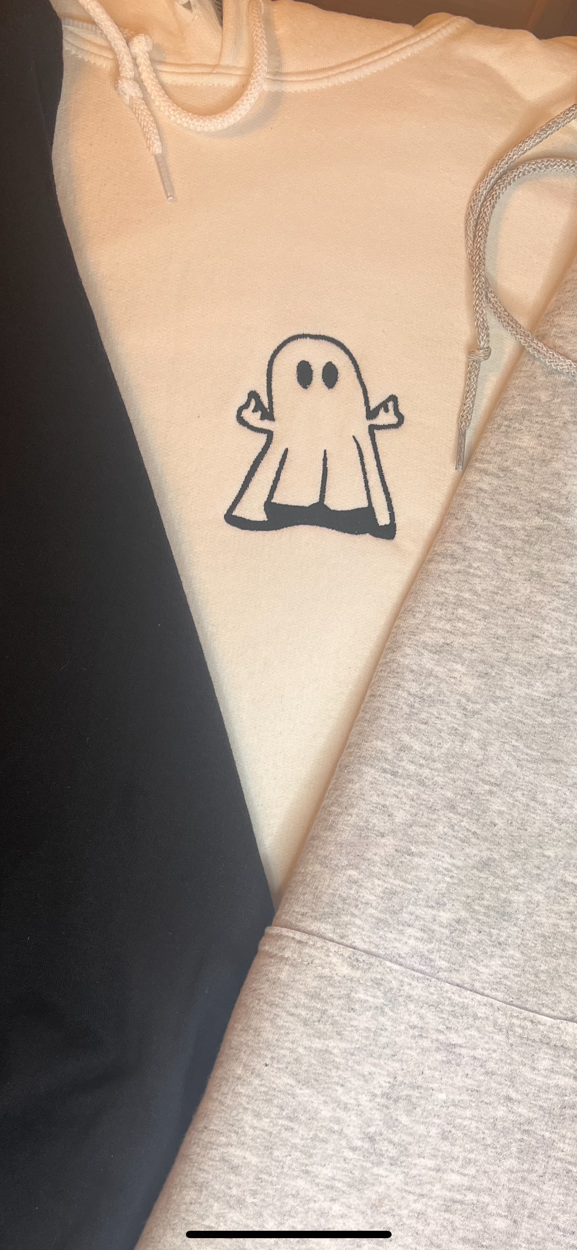Rude middle ghost hoodie x1 