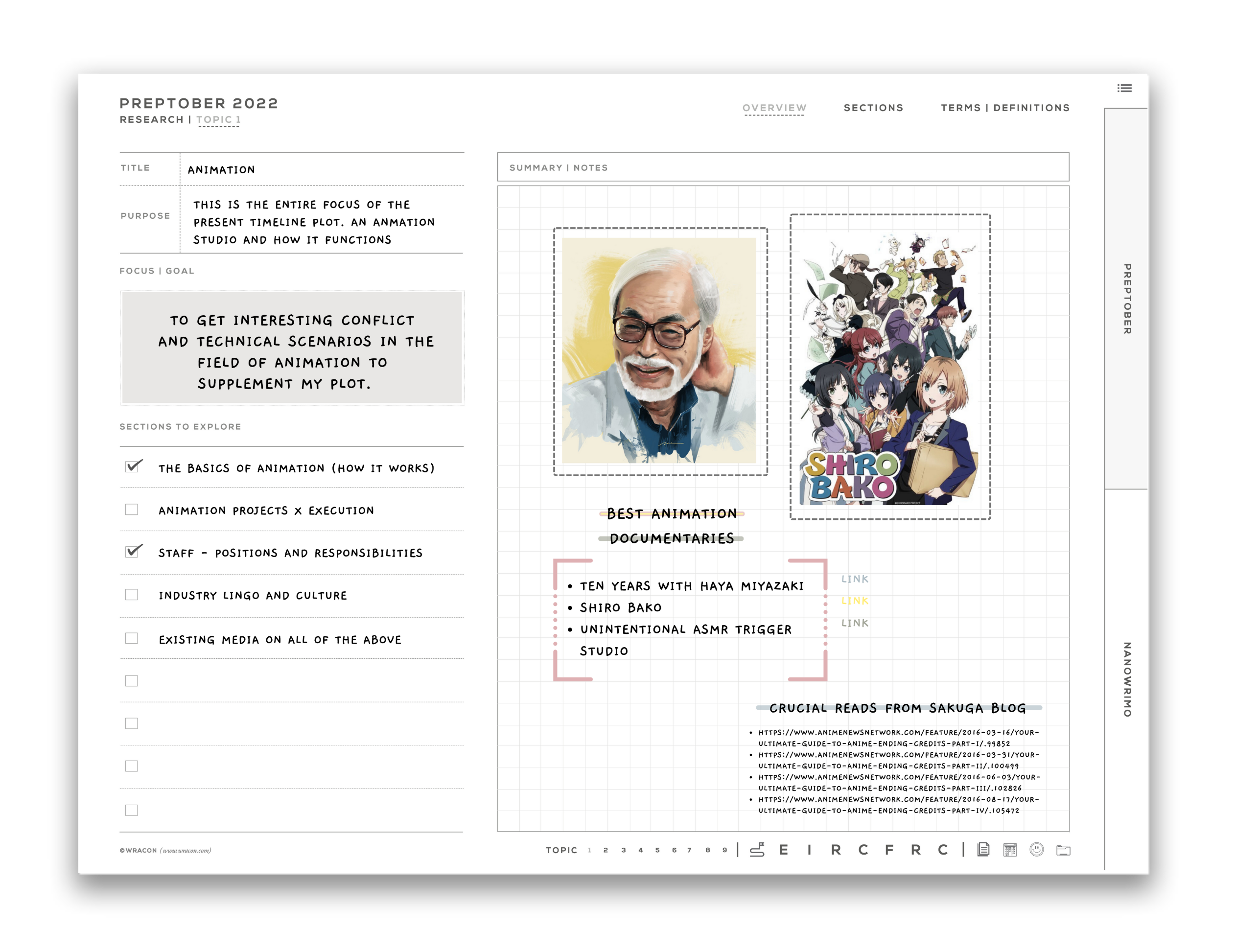 Writing Research Worksheet