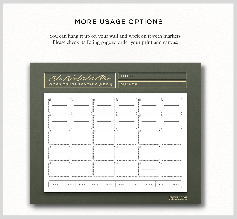 Thumbnail: Nanowrimo Word Count Tracker (Autumn Theme)