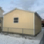 18x33x9 Vertical Roof Metal Building with vertical gable ends