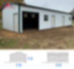 14x50x10 Metal Building With Vertical Roof & Vertical Siding