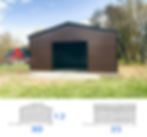 30x35x12 Metal Garage