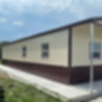 30x50x14 Metal Garage with 2 tone(wainscotting) vertical siding