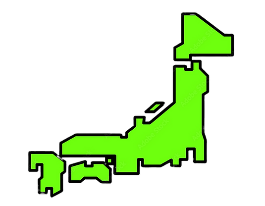 日本地図のイラスト