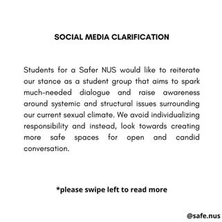 Social Media Clarification 