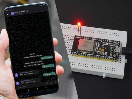 Control the LED/Appliance using Telegram Group with ESP32.