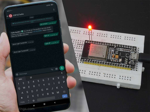 Control the LED using Whatsapp message with ESP32