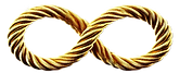 Infinity twisted silk cord