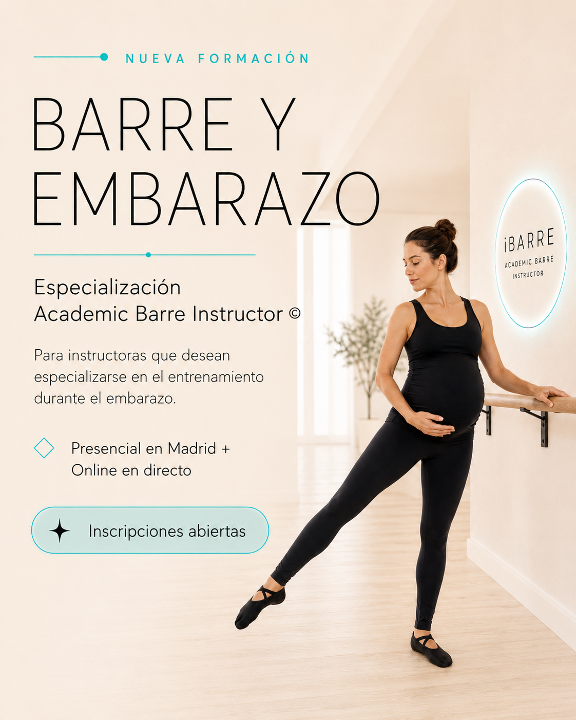Barre y Embarazo, Especialización para Instructores - 16 y 17 Oct. 26 Online