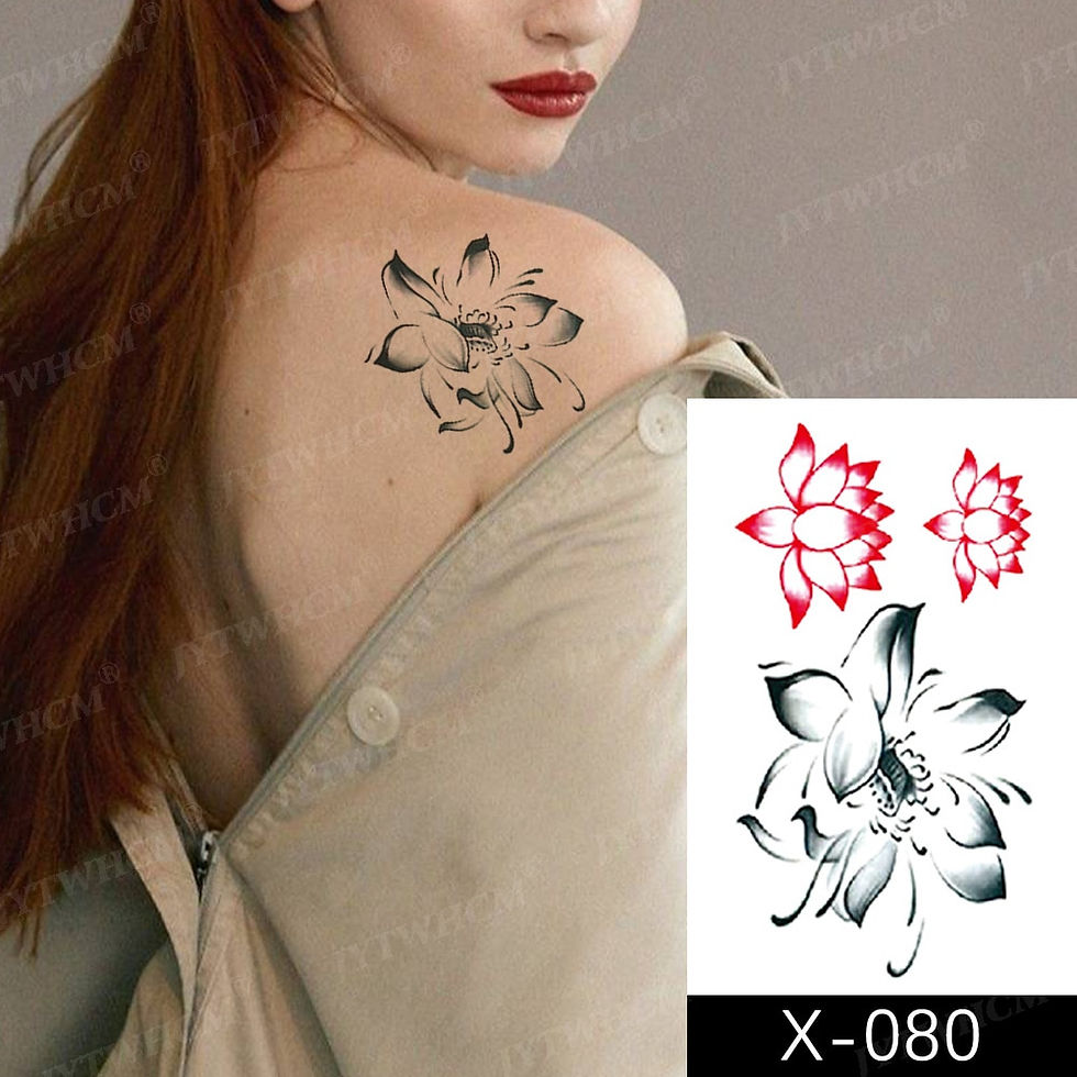 Miniature : Waterproof Temporary Tattoo Sticker Female Body Makeup Flame Finger Tattoos Men
