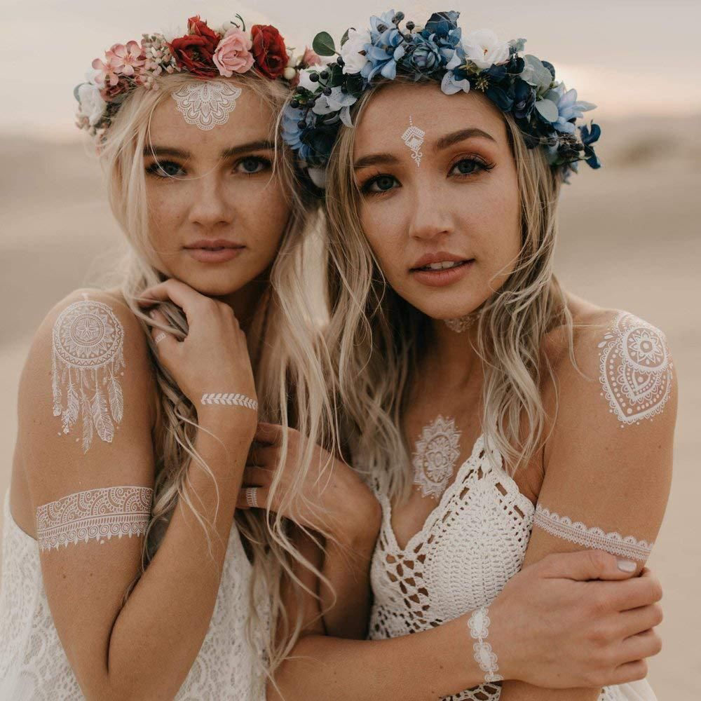 Henna Mehndi Waterproof Removable Tattoo Stickers Temporary Arm Tattoo Body Art