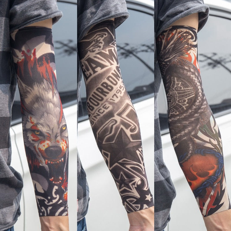 Miniature : 3pcs/Lot New  Temporary Tattoo Wolf Totem Dragon  Cool Men