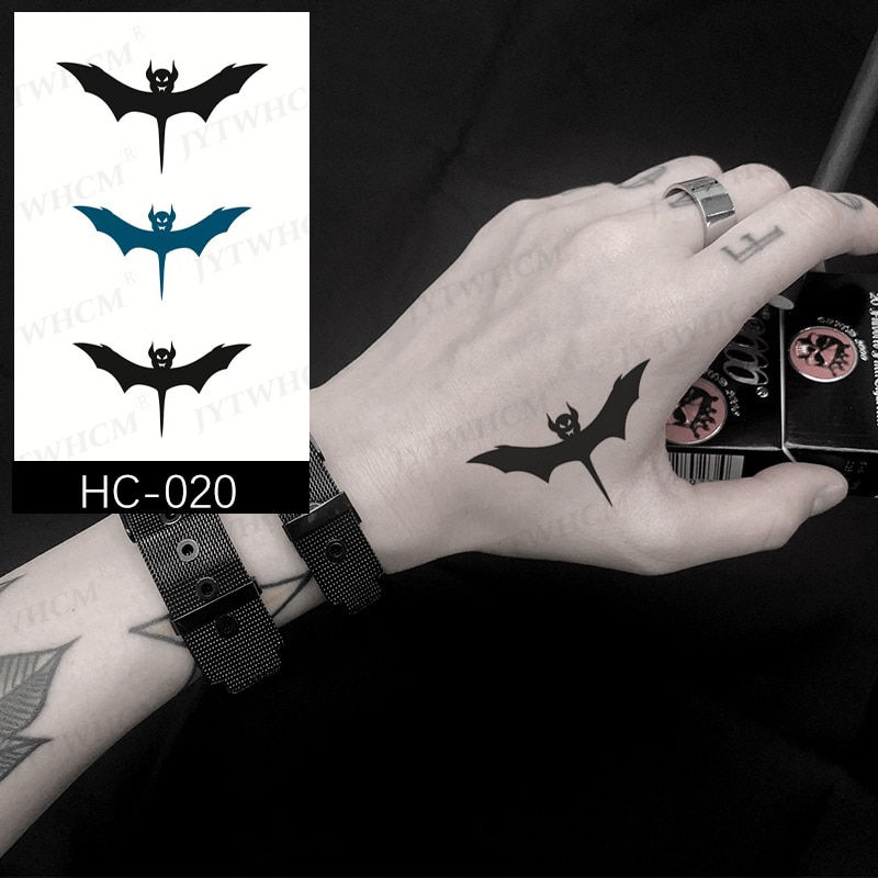 Miniature : Waterproof Temporary Tattoo Sticker Female Body Makeup Flame Finger Tattoos Men
