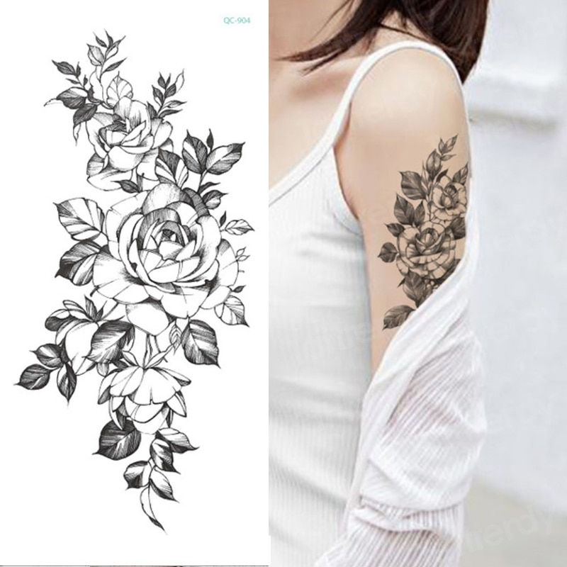 Miniature : Tatouage Temporaire Femme Sleeve Tattoo Waterproof Sexy Body Art Fashion