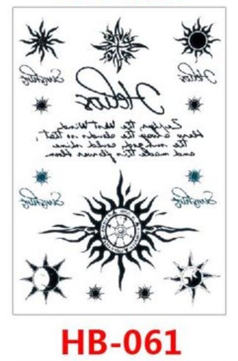 Miniature : Fake Arm Temporary Tattoo 210*148mm Cheap Things Femme Sticker for Men Women