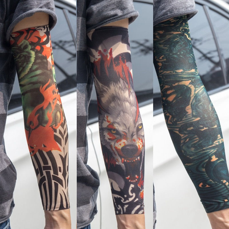 Miniature : 3pcs/Lot New  Temporary Tattoo Wolf Totem Dragon  Cool Men