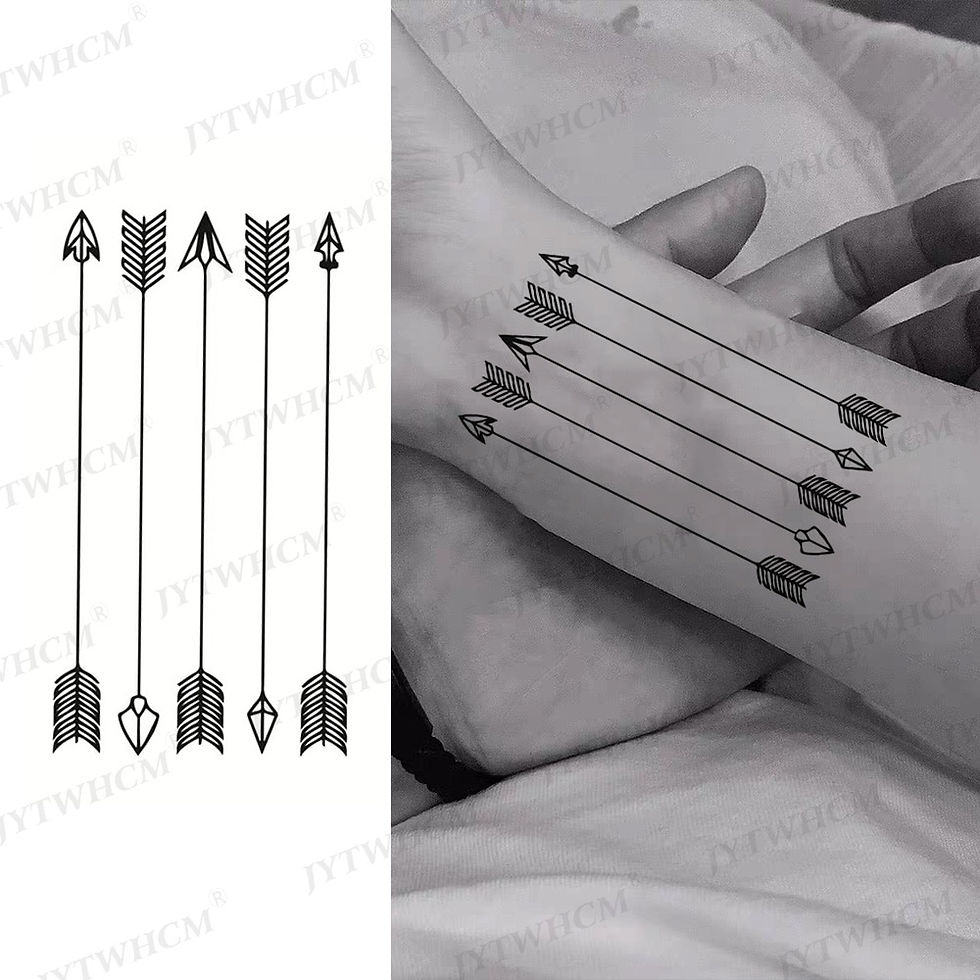 Miniature : Waterproof Temporary Tattoo Sticker Female Body Makeup Flame Finger Tattoos Men