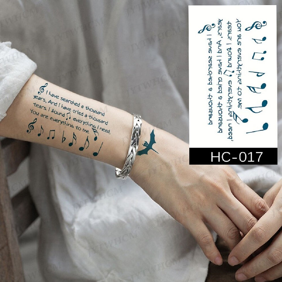 Miniature : Waterproof Temporary Tattoo Sticker Female Body Makeup Flame Finger Tattoos Men