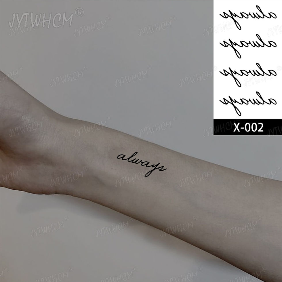 Miniature : Waterproof Temporary Tattoo Sticker Female Body Makeup Flame Finger Tattoos Men