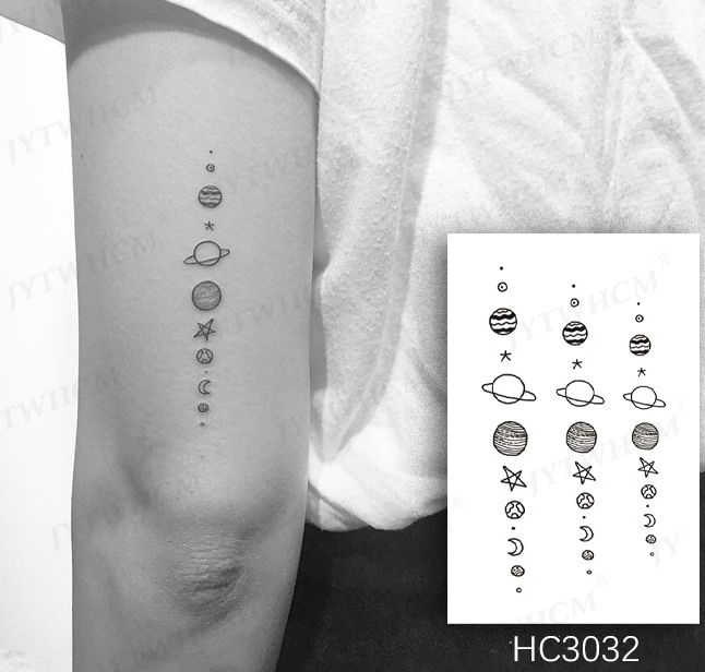 Miniature : Waterproof Temporary Tattoo Sticker Female Body Makeup Flame Finger Tattoos Men
