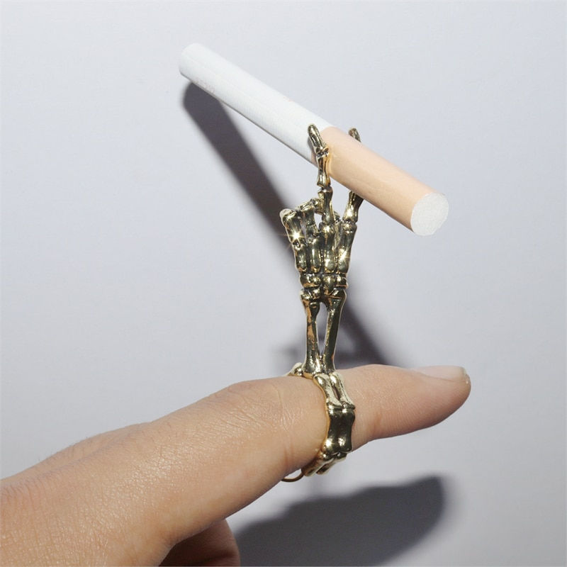 Miniature : Vintage Dragon Shaped Cigarette Ring Gadgets for Men Smoking Pipe Accessories