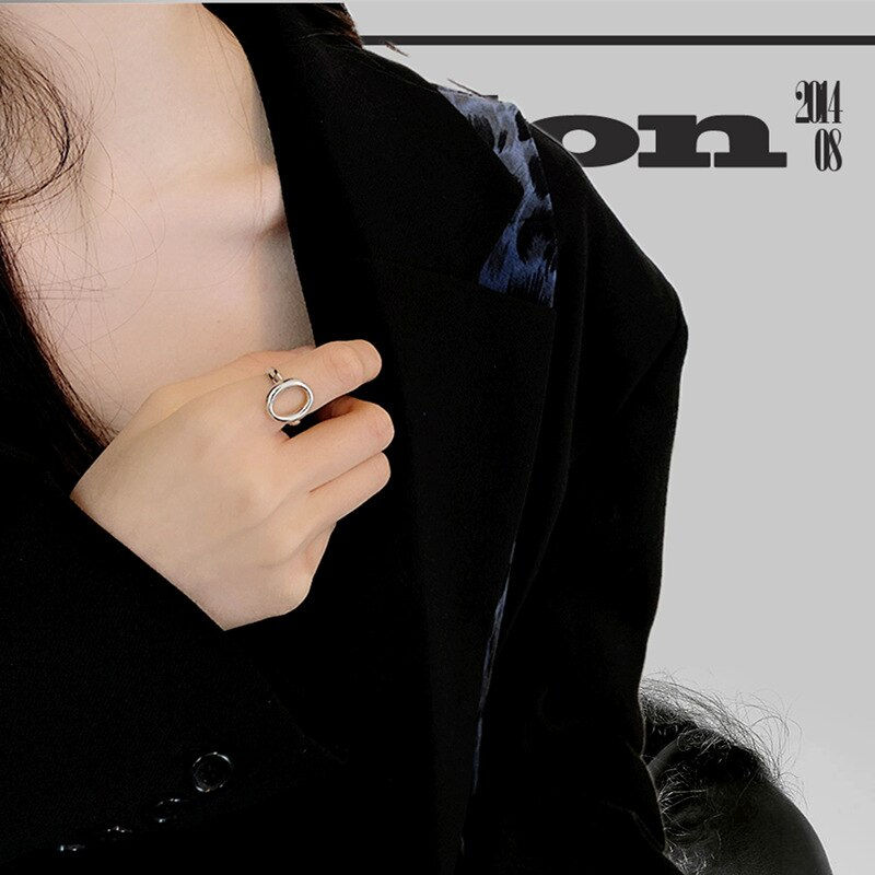Miniature : Luxury Brand Circle Rings for Women Jewelry  Gifts Lover Finger Ring