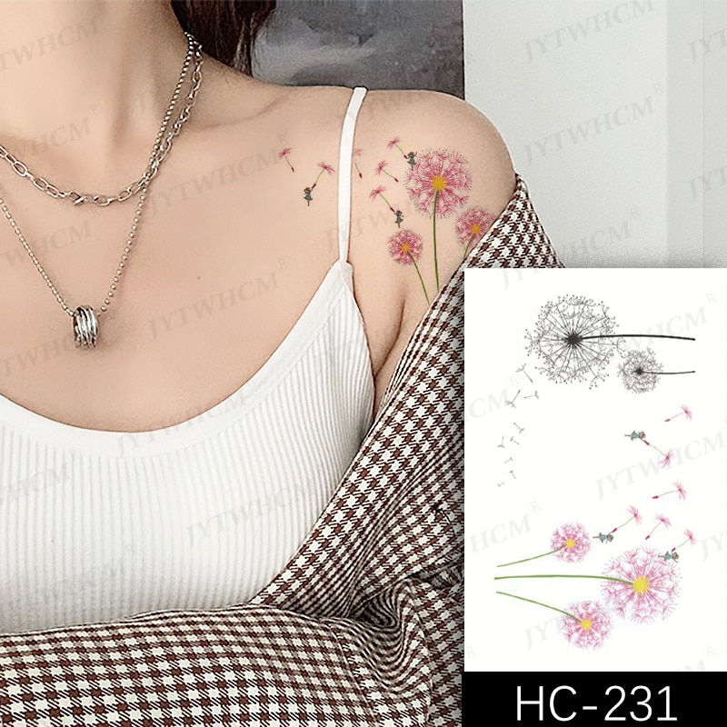 Miniature : Waterproof Temporary Tattoo Sticker Female Body Makeup Flame Finger Tattoos Men