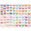 Miniature : 10 Sheet/Set Kids Tattoo Cartoon Rainbow Unicorn Fake Tattoo Sticker Temporary