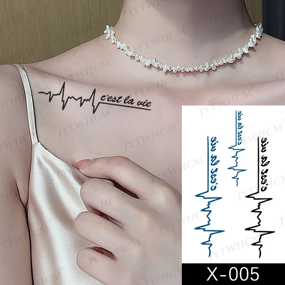 Miniature : Waterproof Temporary Tattoo Sticker Female Body Makeup Flame Finger Tattoos Men