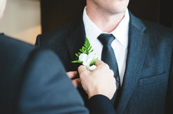 Suit and Corsage