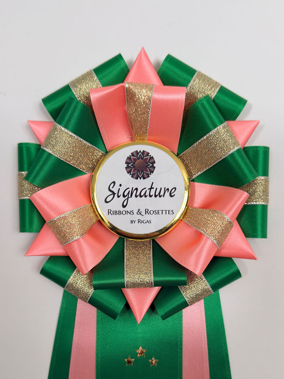 Thumbnail: Signature Sample - June in Grassroots and Pink - 5.5" Rosette