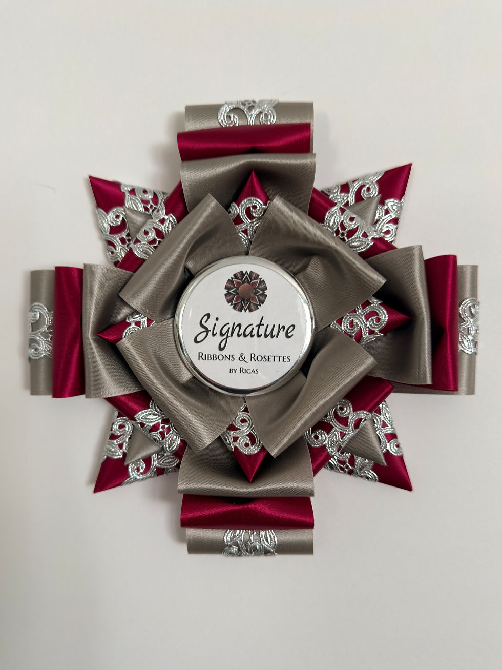 Thumbnail: Silver Deco - 7" Rosette - Your Choice of Colors