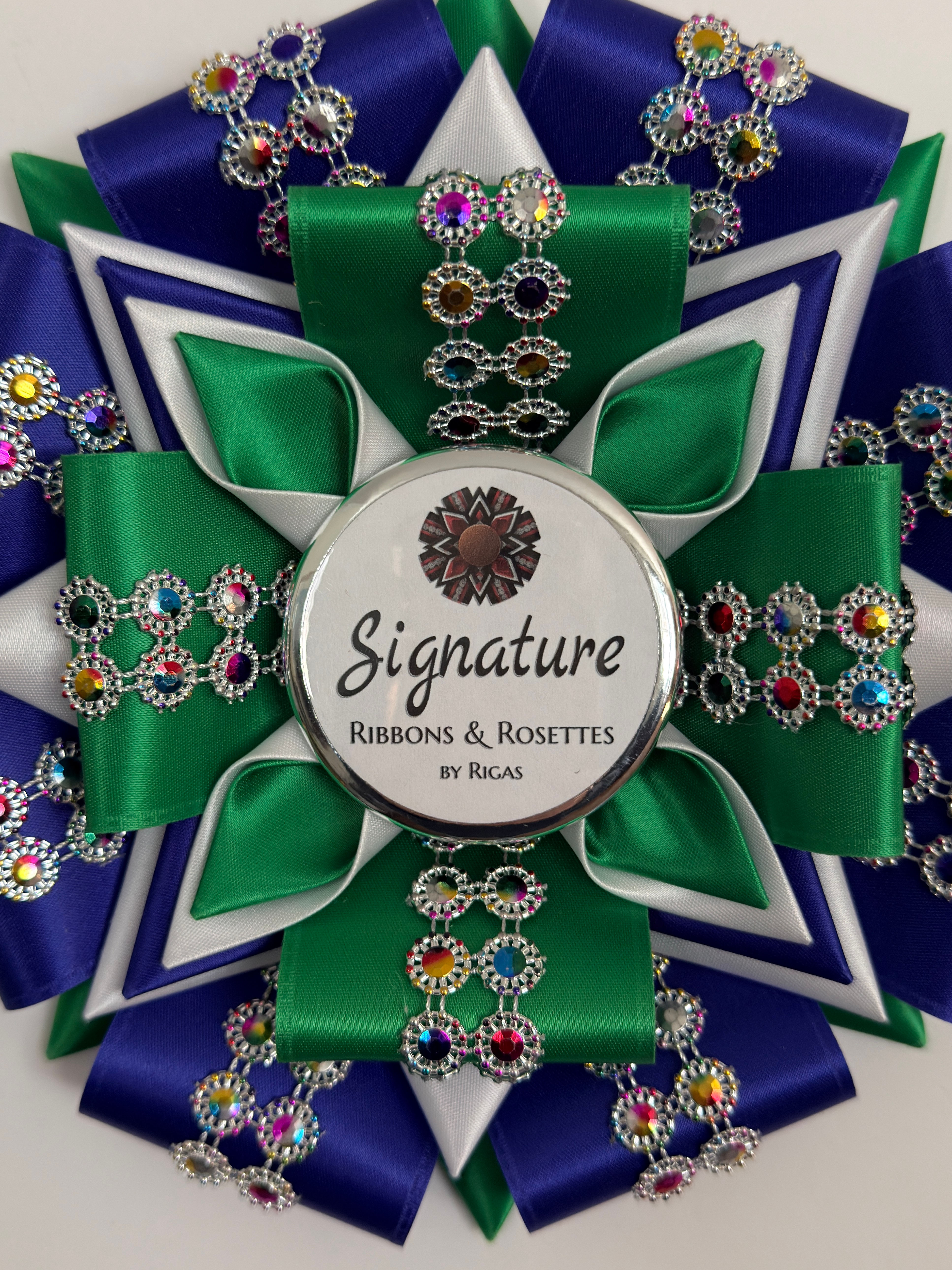 Glam - 7.5" Rosette - Your Choice of Colors