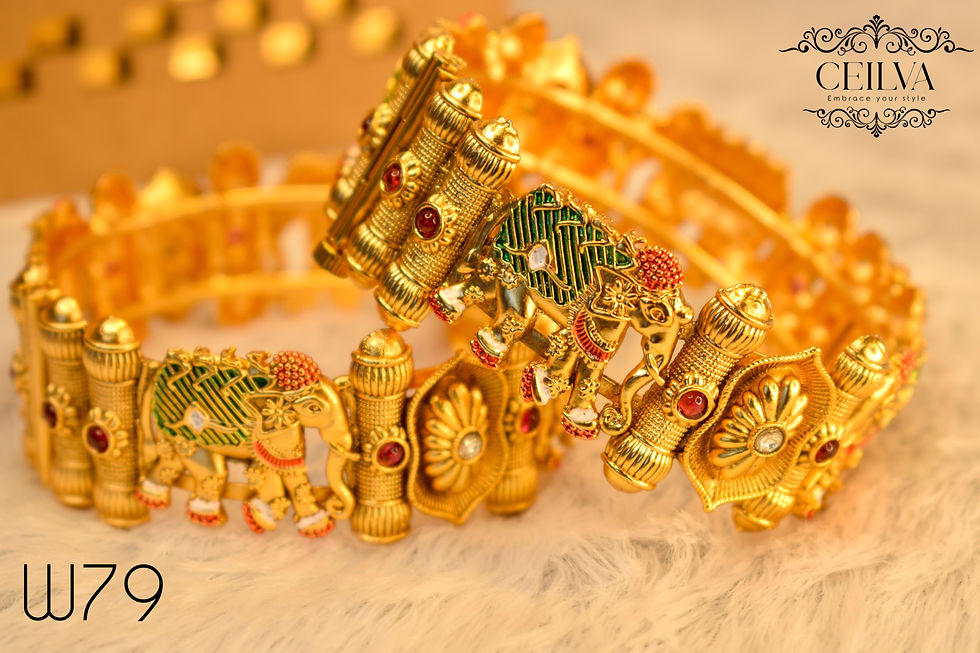 Thumbnail: Gold Plated Bangles - W79