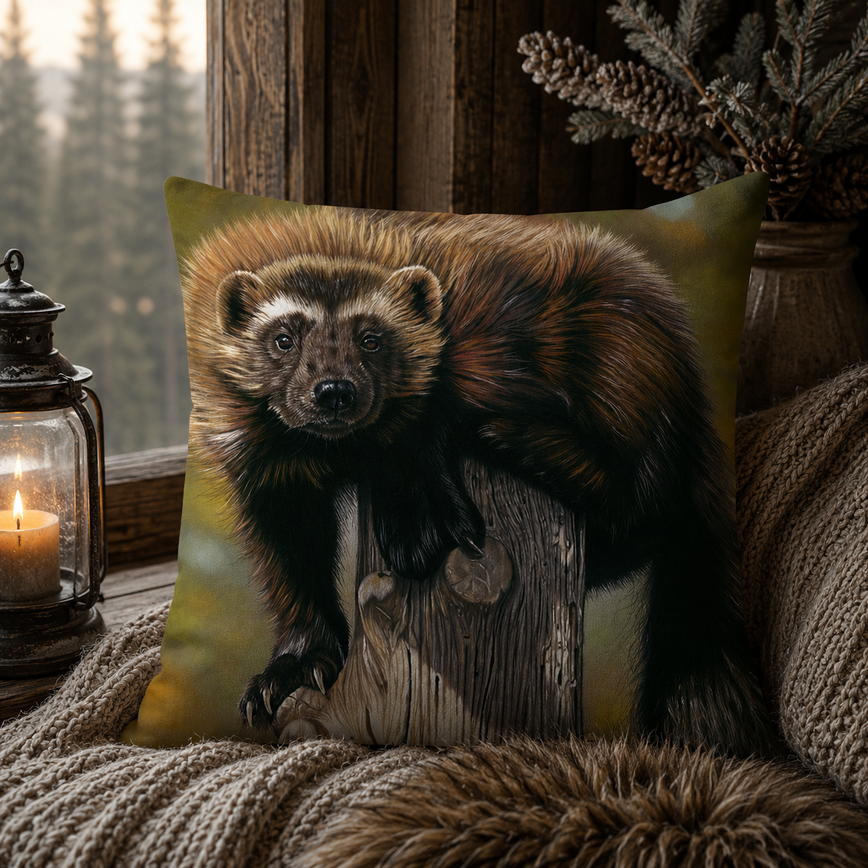 The Sentinel Throw Pillow