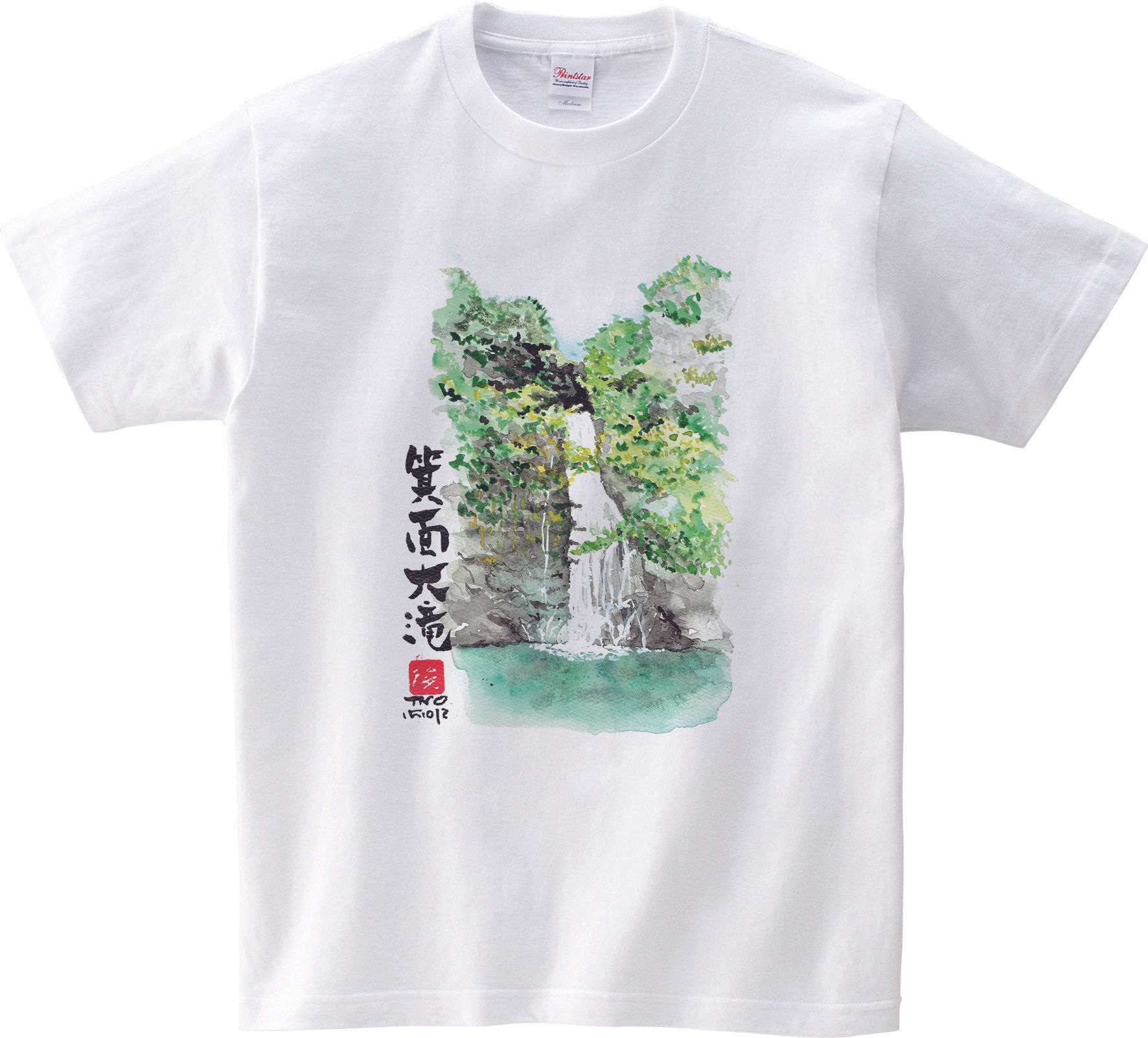 TNO アートTシャツ「箕面大滝（みのおおおたき）」