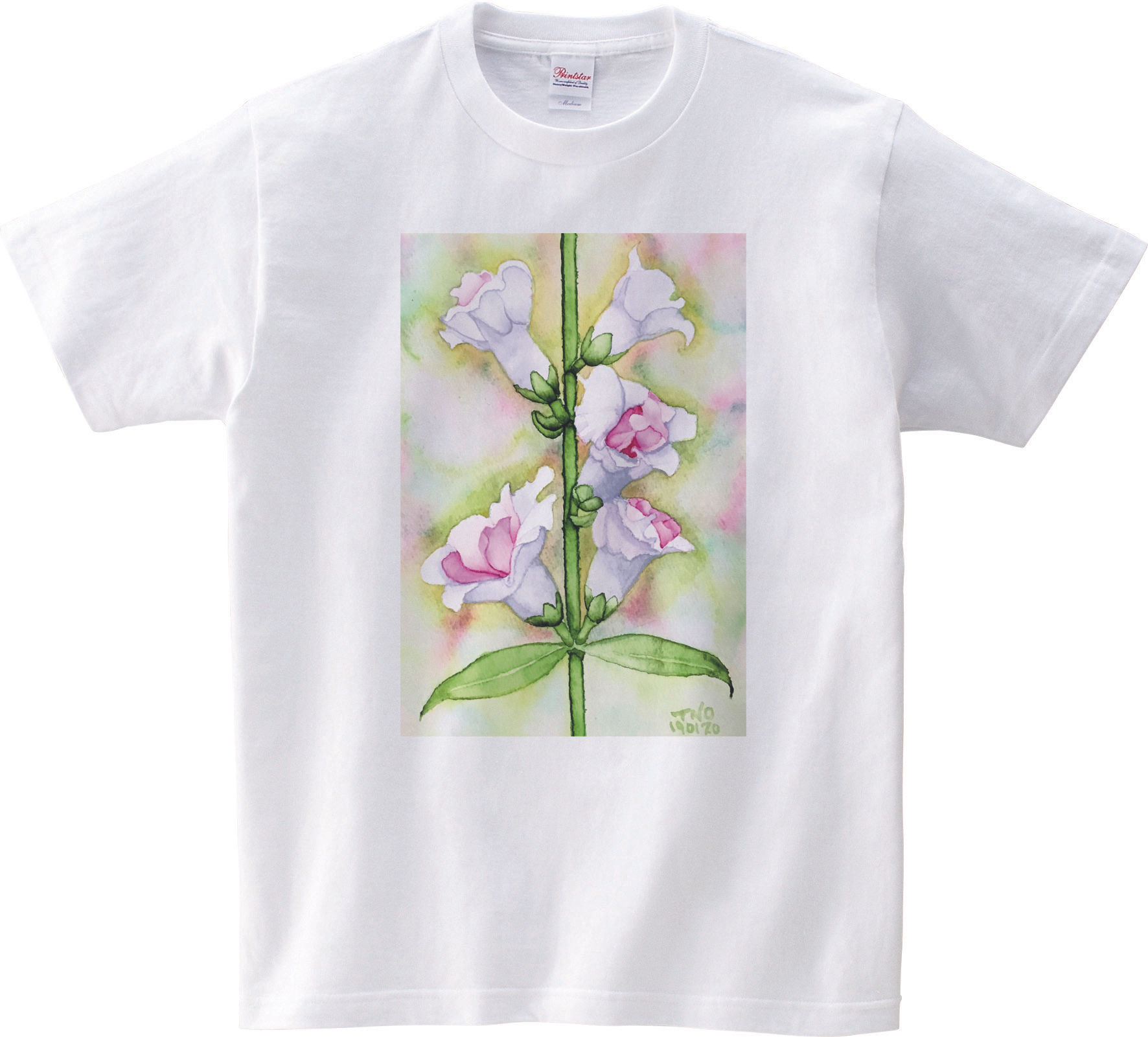 TNO アートTシャツ「金魚草（きんぎょそう）」