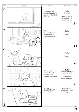 storyboard page sample in Japanese style