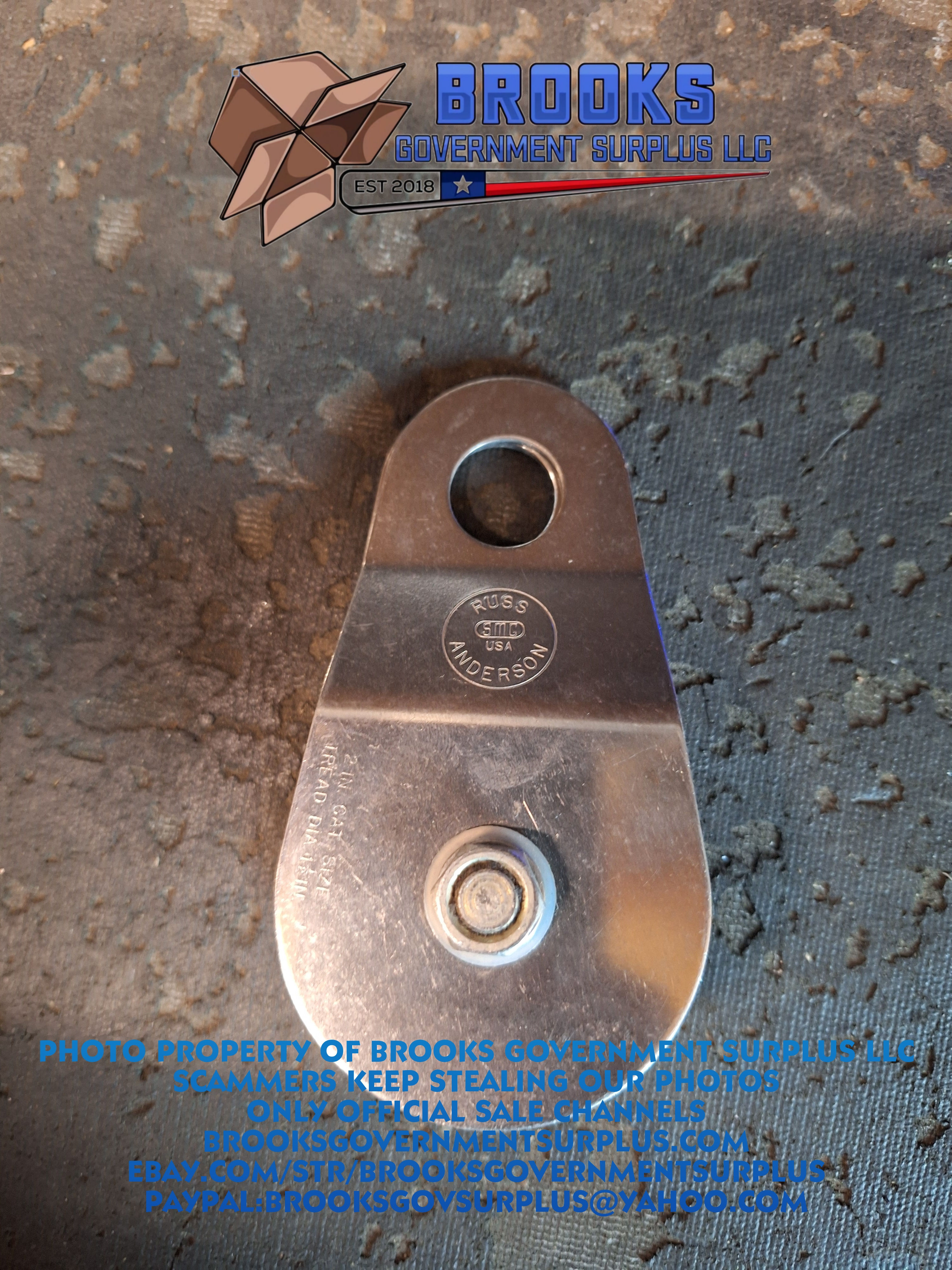 SMC Russ Anderson rope rescue single pulley 2 in