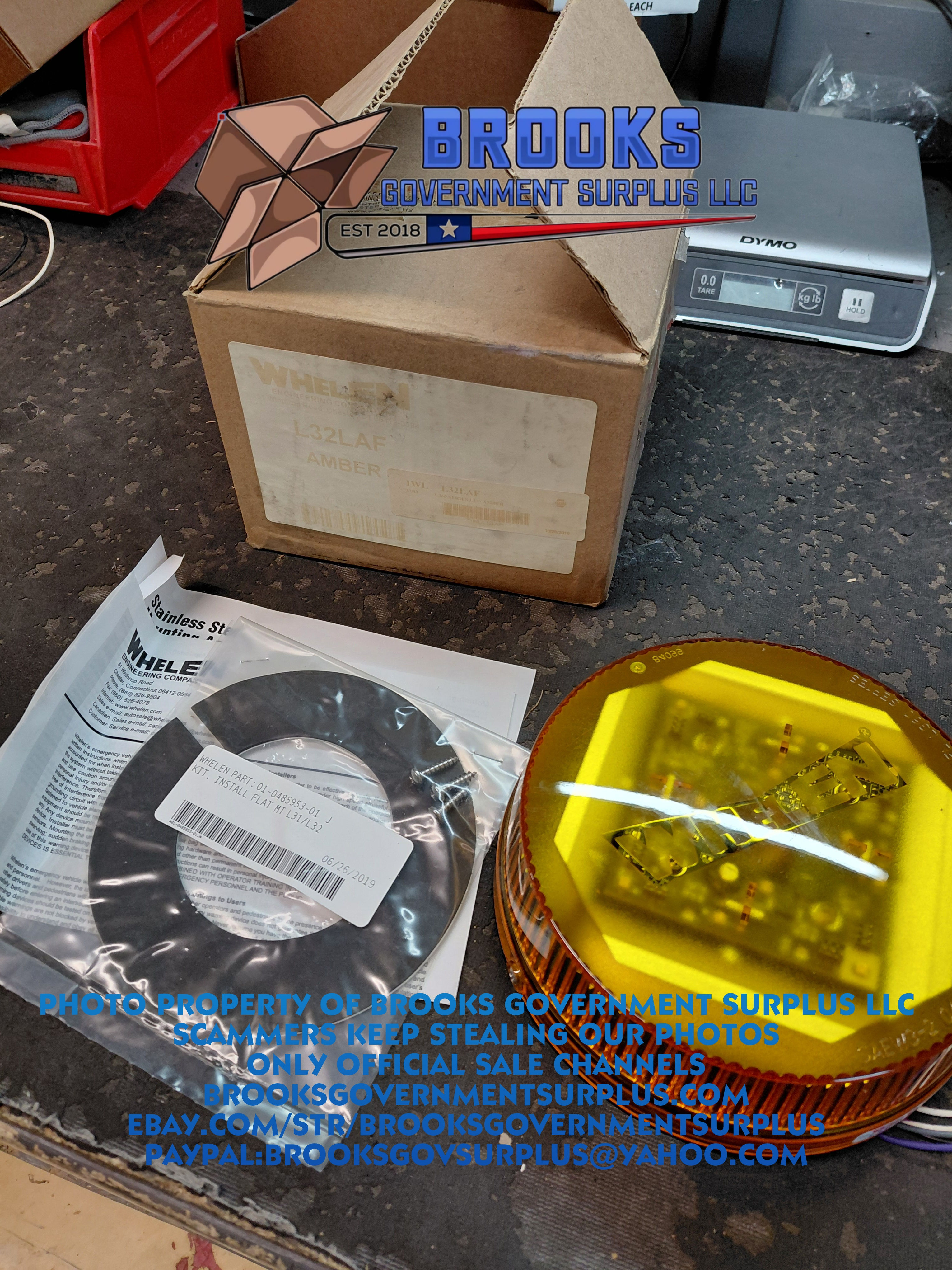 Whelen L32 series AMBER led beacon L32LAF NEW