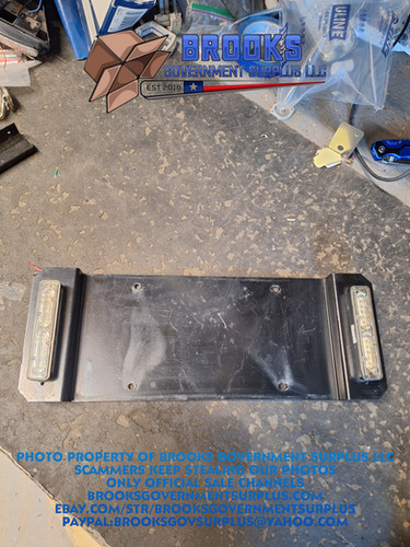 Code 3 MR6 DUO RW BW lights on a license plate bracket USED | Brooks ...