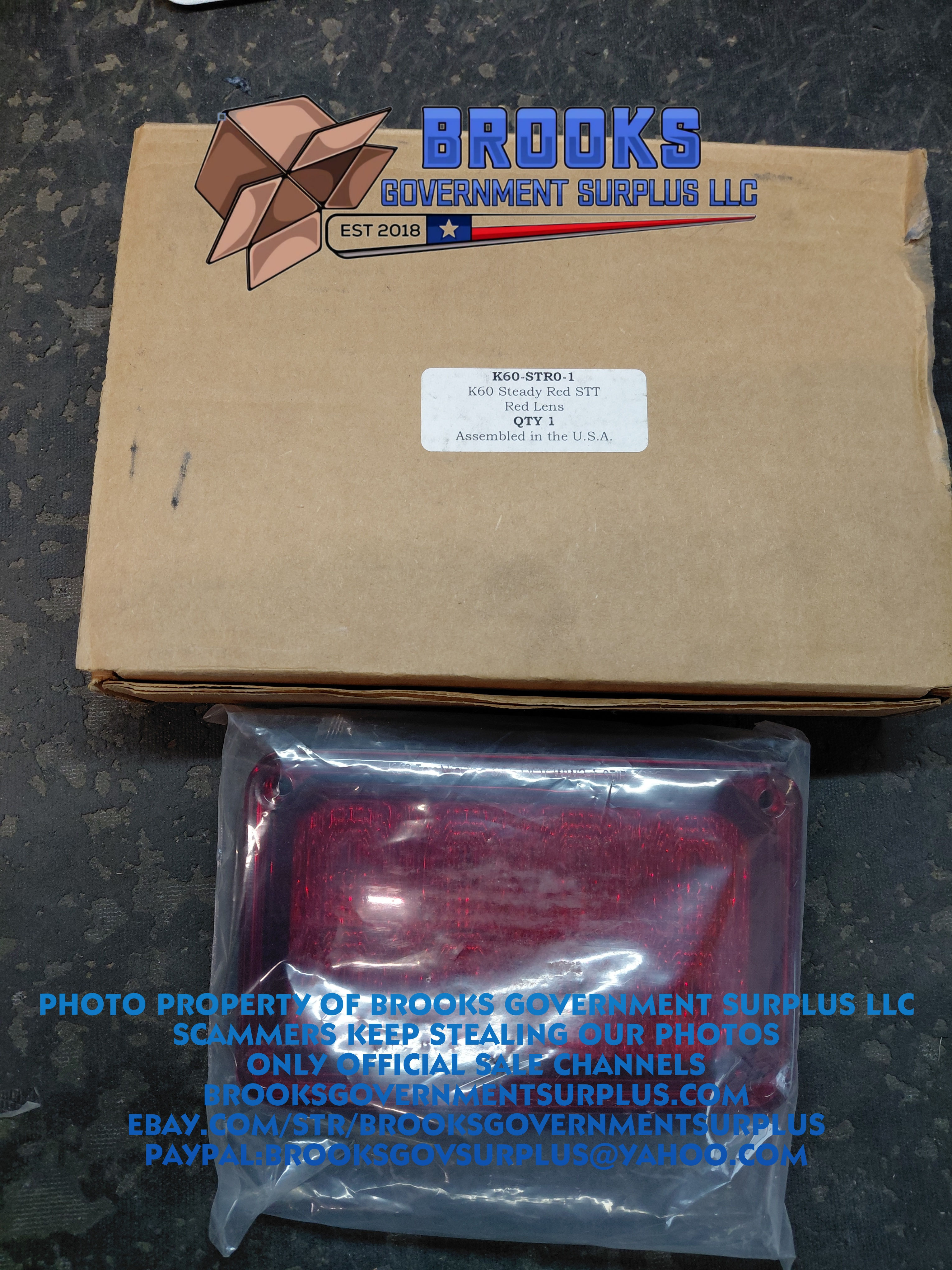 TecNiq K60 Steady REd STT red lense light NEW K60-STRO-1