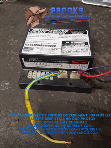 Whelen CSP660 01-0662320-00 60 Watt 6 head Strobe Power Supply