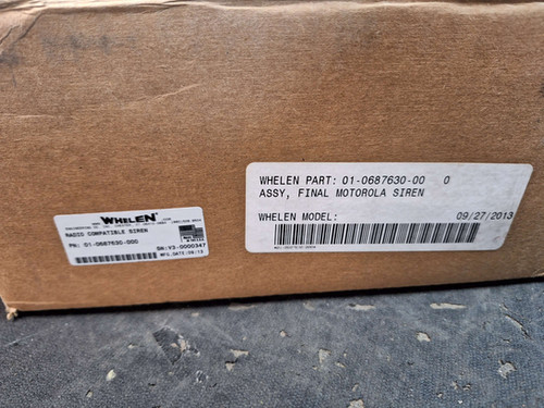 Whelen NEW motorola radio compatible siren | Brooks Gov Surplus