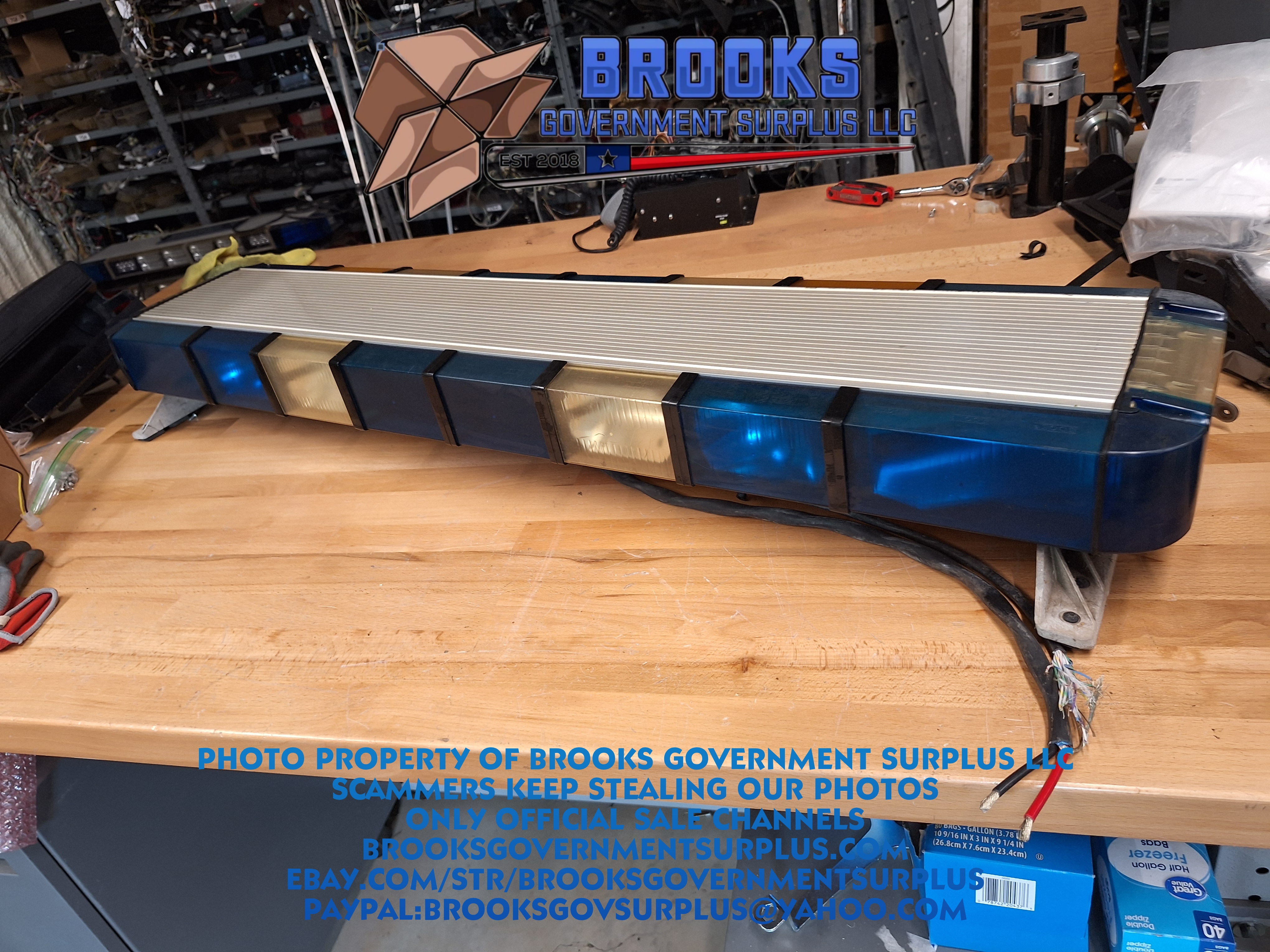 Whelen Edge 9M BLUE 50 in lightbar USED 