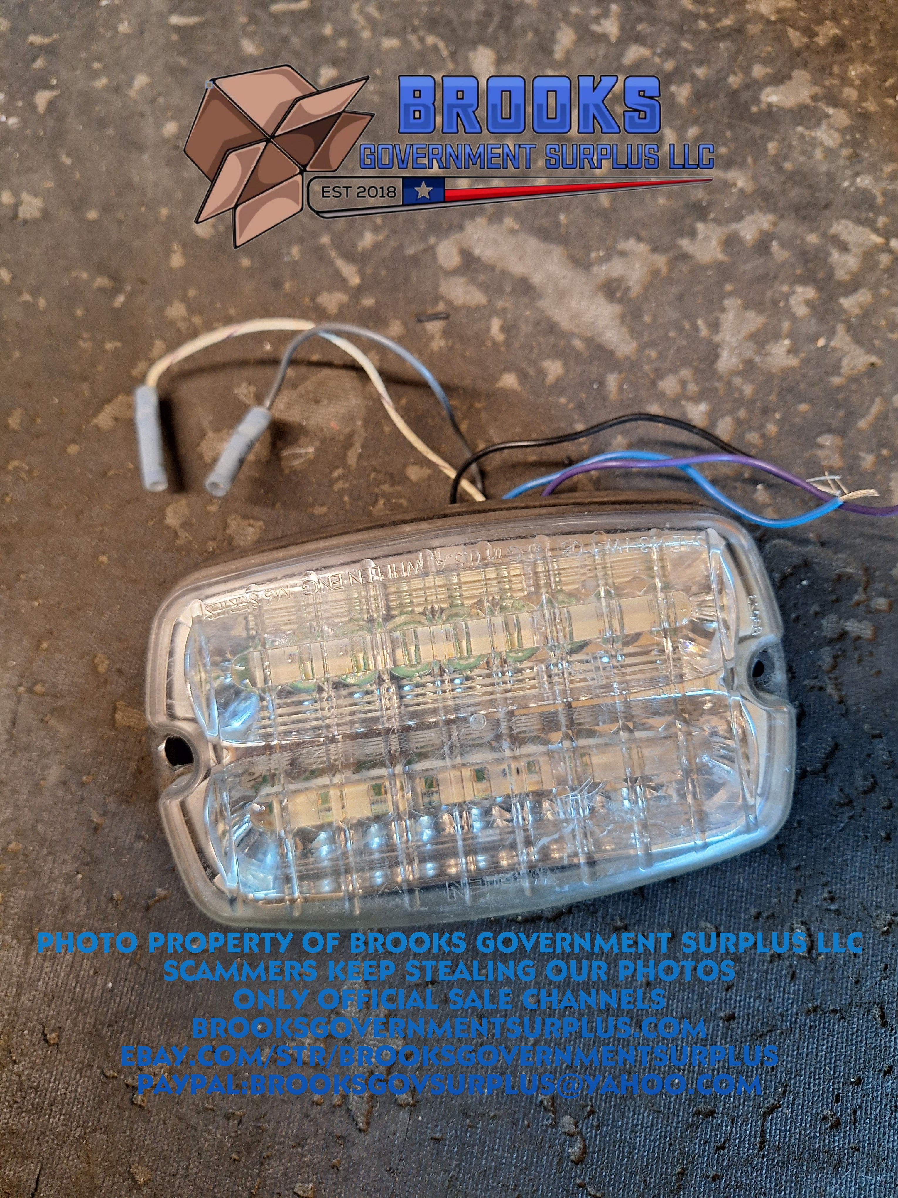 Whelen M6 smartled Clear lense USED